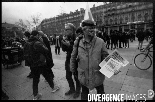 Marche des libertés à Paris contre la loi securite globale