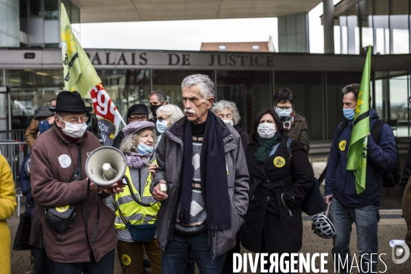 Seconde convocation de bernard loup, (cptg) au tribunal de pontoise, dans le cadre de la zad du triangle de gonesse.