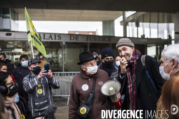 Seconde convocation de bernard loup, (cptg) au tribunal de pontoise, dans le cadre de la zad du triangle de gonesse.