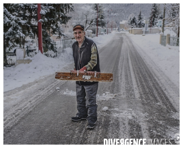 Le long de la Transbassealpine Digne-Nice Hiver 2021