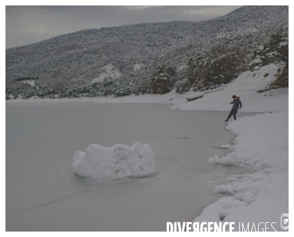 Le long de la Transbassealpine Digne-Nice Hiver 2021