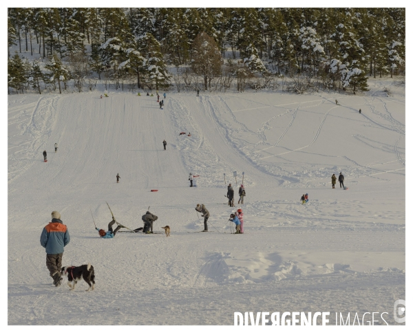 Le long de la Transbassealpine Digne-Nice Hiver 2021