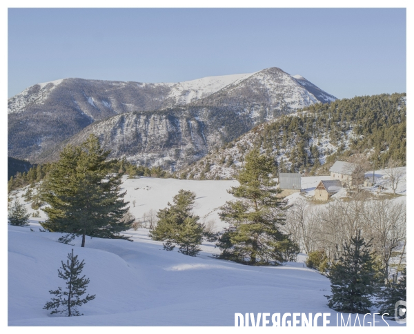 Le long de la Transbassealpine Digne-Nice Hiver 2021