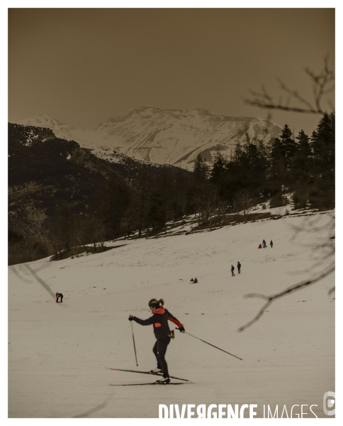 Le long de la Transbassealpine Digne-Nice Hiver 2021