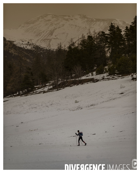 Le long de la Transbassealpine Digne-Nice Hiver 2021