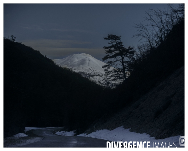 Le long de la Transbassealpine Digne-Nice Hiver 2021