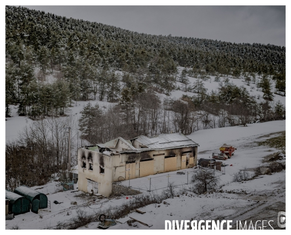 Le long de la Transbassealpine Digne-Nice Hiver 2021