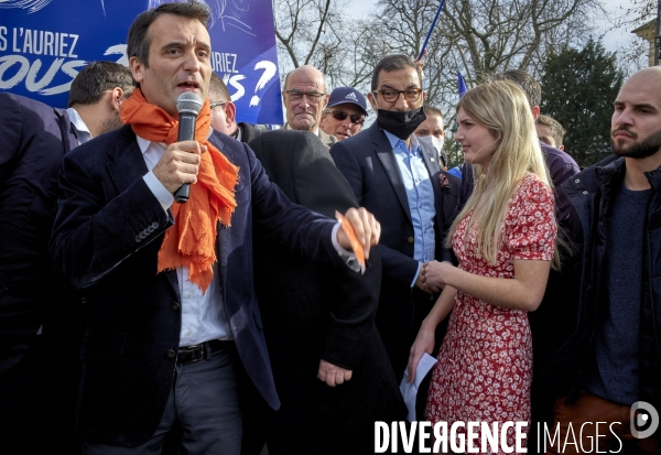 Manifestation de Generation identitaire a Paris contre son eventuelle dissolution