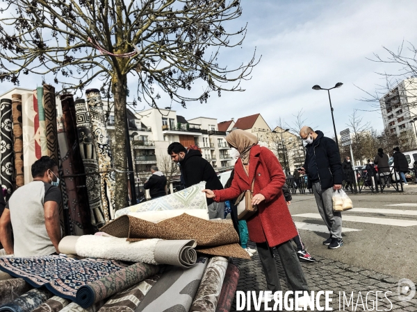 Trappes, le marché des merisiers