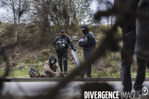 Evacuation de la zad du triangle de gonesse.