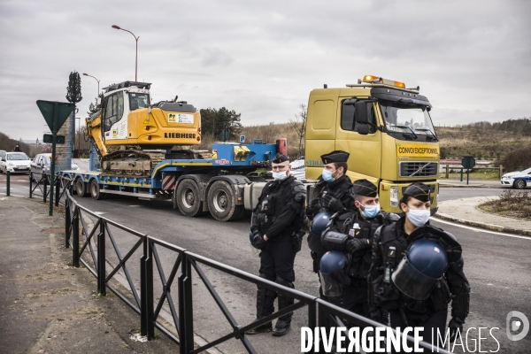 Evacuation de la zad du triangle de gonesse.