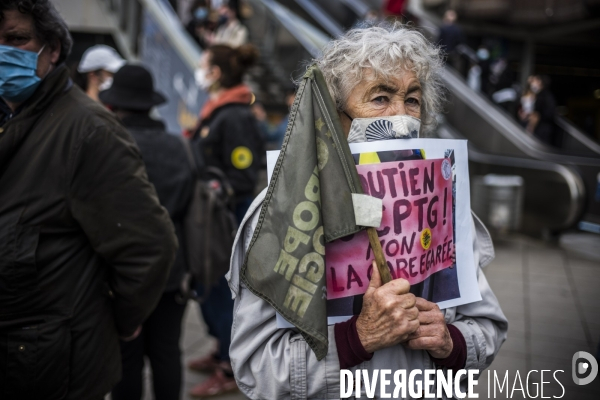 Rassemblement contre le projet du chantier de gare a gonesse.