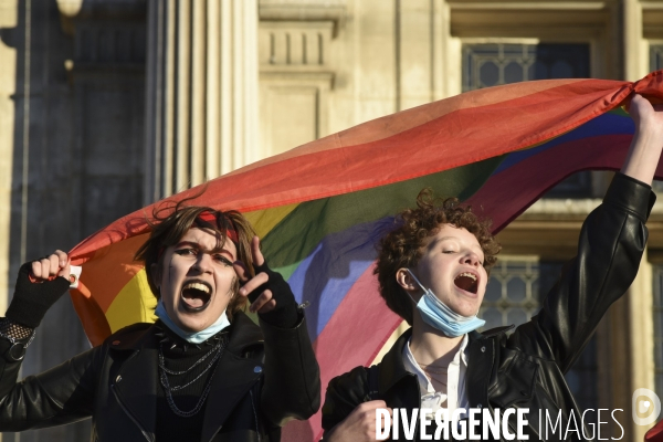 MeTooGay. Marche contre les violences sexistes 2021.