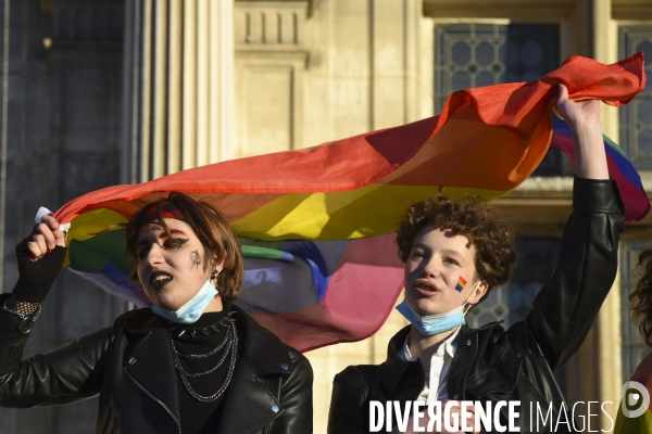 MeTooGay. Marche contre les violences sexistes 2021.