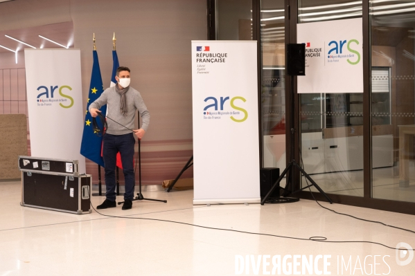 ARS, visite de Jean Castex et Olivier Véran.