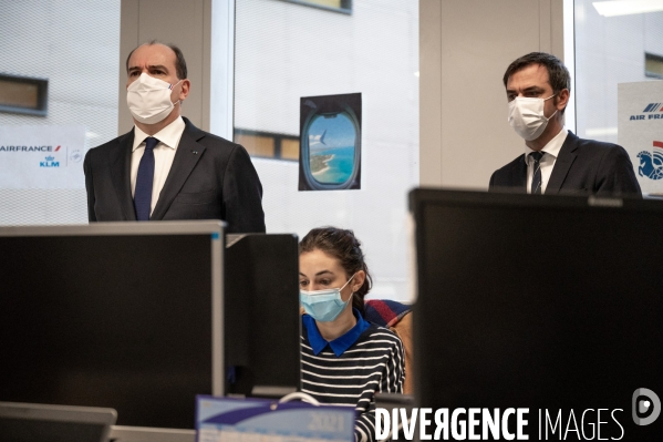 ARS, visite de Jean Castex et Olivier Véran.