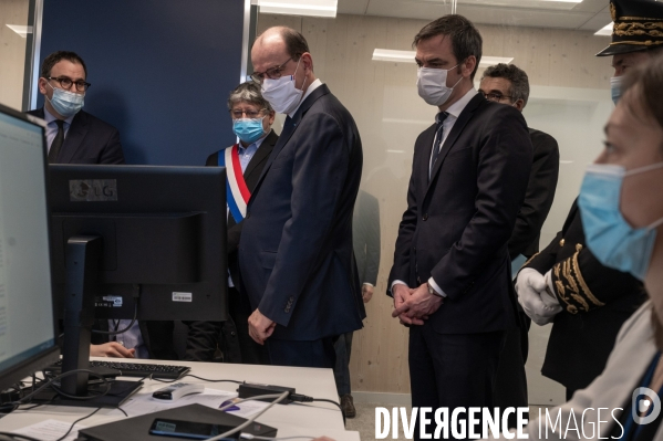 ARS, visite de Jean Castex et Olivier Véran.