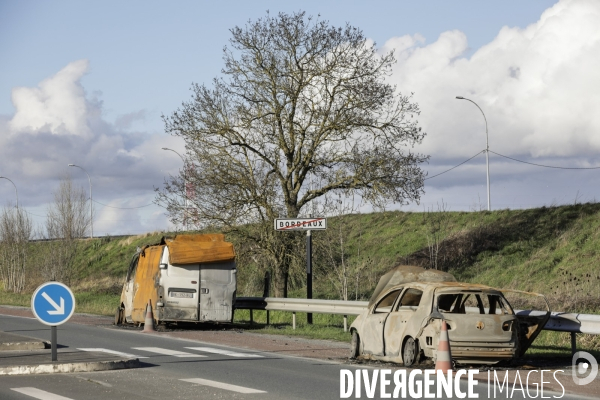 Voitures brulées à Bordeaux