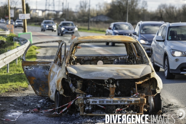 Voitures brulées à Bordeaux