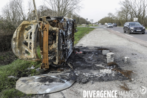 Voitures brulées à Bordeaux