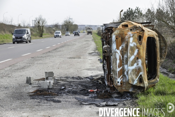 Voitures brulées à Bordeaux