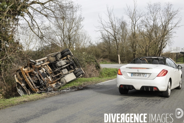 Voitures brulées à Bordeaux