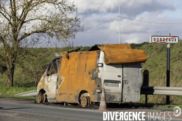 Voitures brulées à Bordeaux