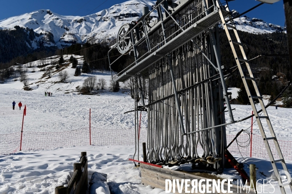 Le Domaine skiable des Contamines-Montjoie fermé