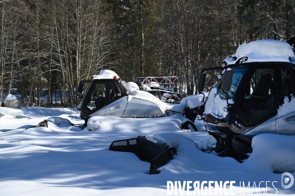 Le Domaine skiable des Contamines-Montjoie fermé