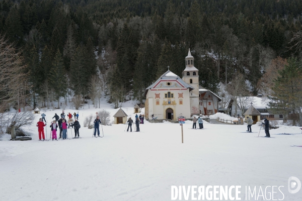Le Domaine skiable des Contamines-Montjoie fermé