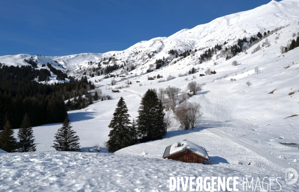 Le Domaine skiable des Contamines-Montjoie fermé