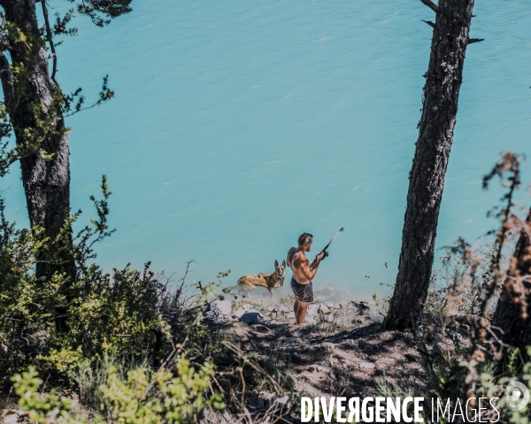 Le long de la Transbassealpine Digne-Nice printemps été 2020