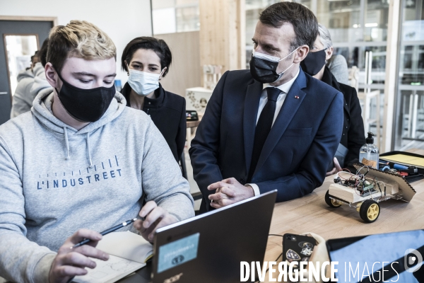 Déplacement d Emmanuel Macron en Seine-Saint-Denis