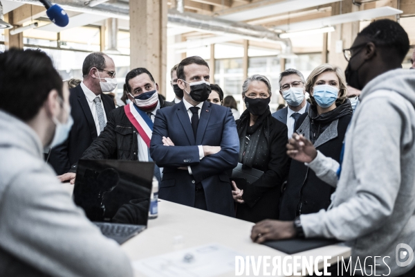 Déplacement d Emmanuel Macron en Seine-Saint-Denis