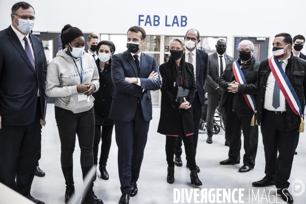 Déplacement d Emmanuel Macron en Seine-Saint-Denis