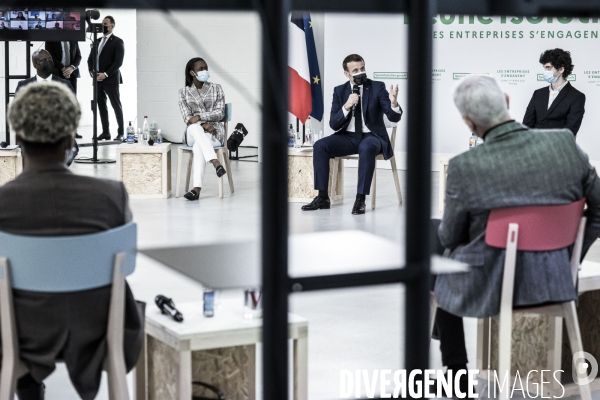 Déplacement d Emmanuel Macron en Seine-Saint-Denis