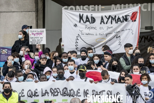 Marche blanche pour Aymane Kaïd