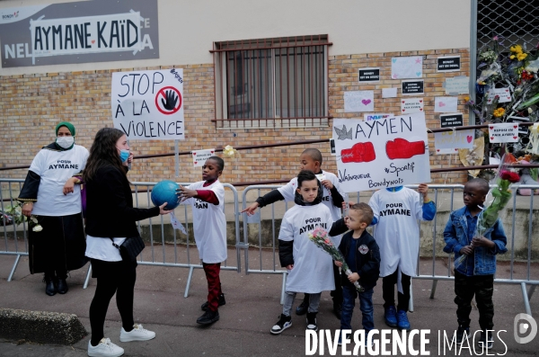 Marche blanche en mémoire d  Aymane Kaïd