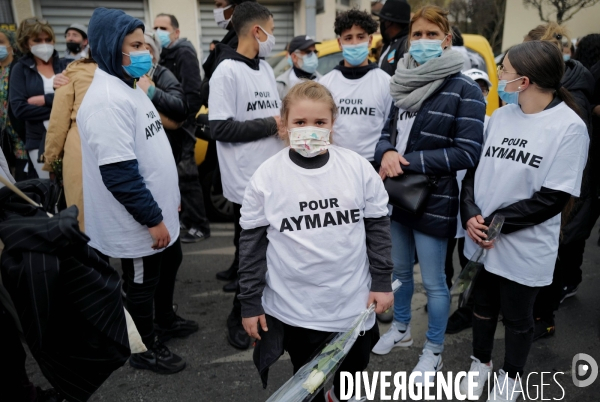 Marche blanche en mémoire d  Aymane Kaïd