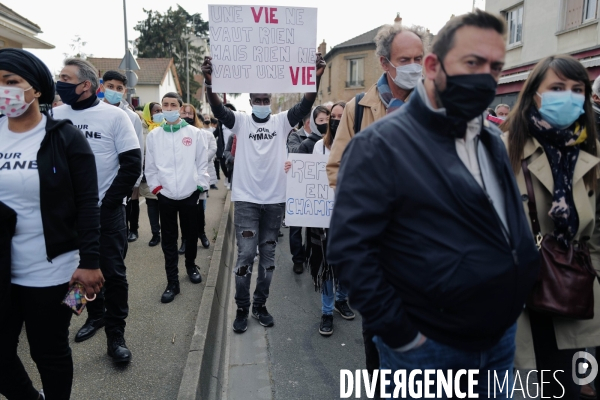 Marche blanche en mémoire d  Aymane Kaïd