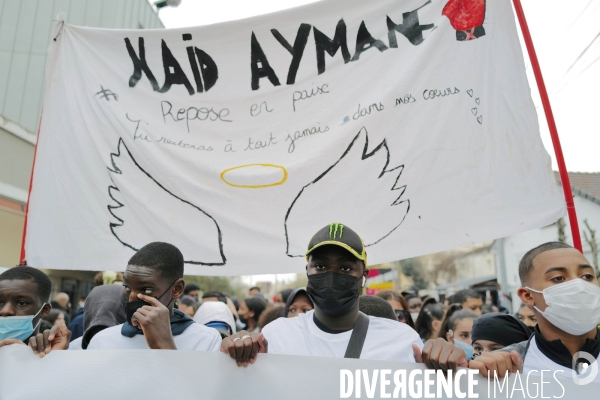 Marche blanche en mémoire d  Aymane Kaïd