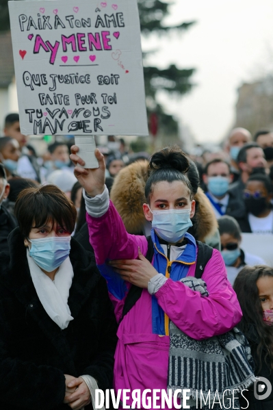 Marche blanche en mémoire d  Aymane Kaïd