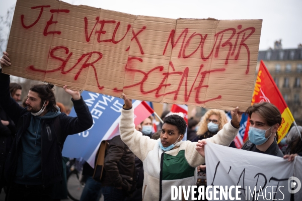 Manifestation des professionnels du spectacle