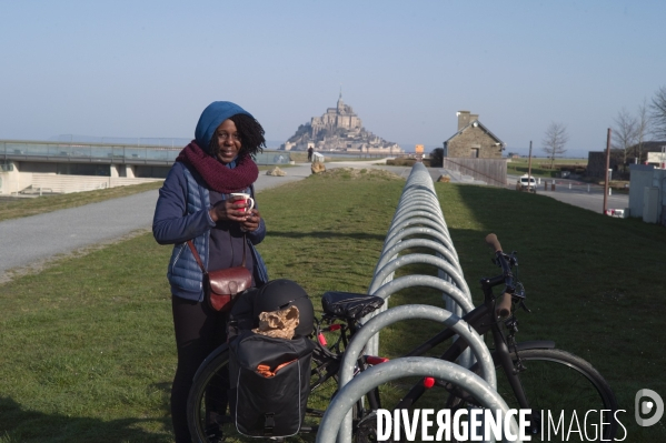 Le Mont Saint Michel ,l arrivée