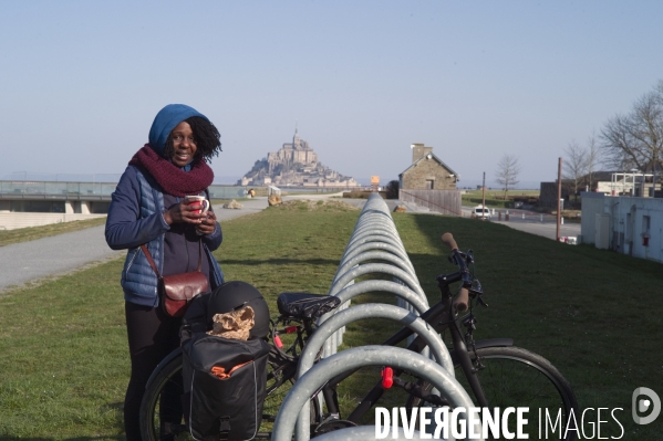 Le Mont Saint Michel ,l arrivée