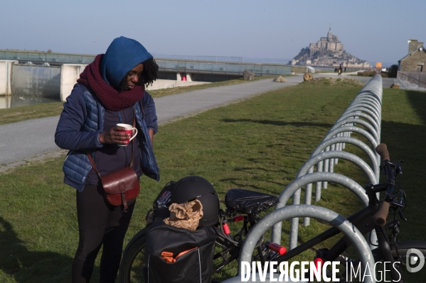 Le Mont Saint Michel ,l arrivée