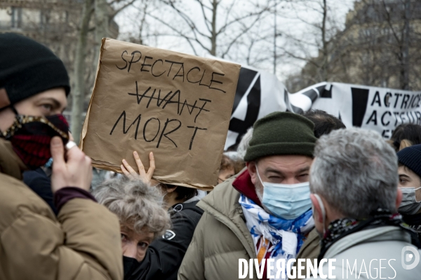 Manifestation parisienne du monde de la culture