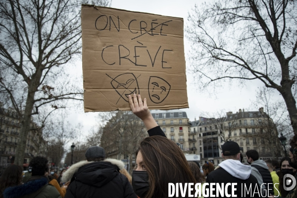 Manifestation parisienne du monde de la culture