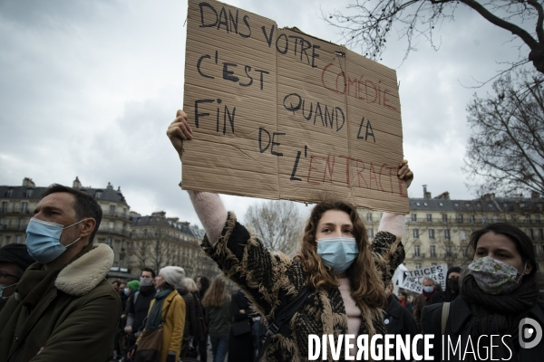 Manifestation parisienne du monde de la culture