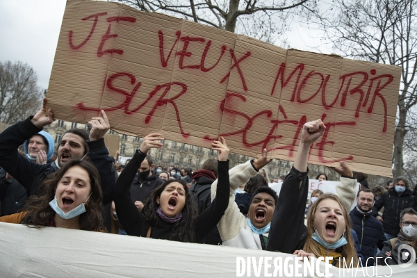 Manifestation parisienne du monde de la culture